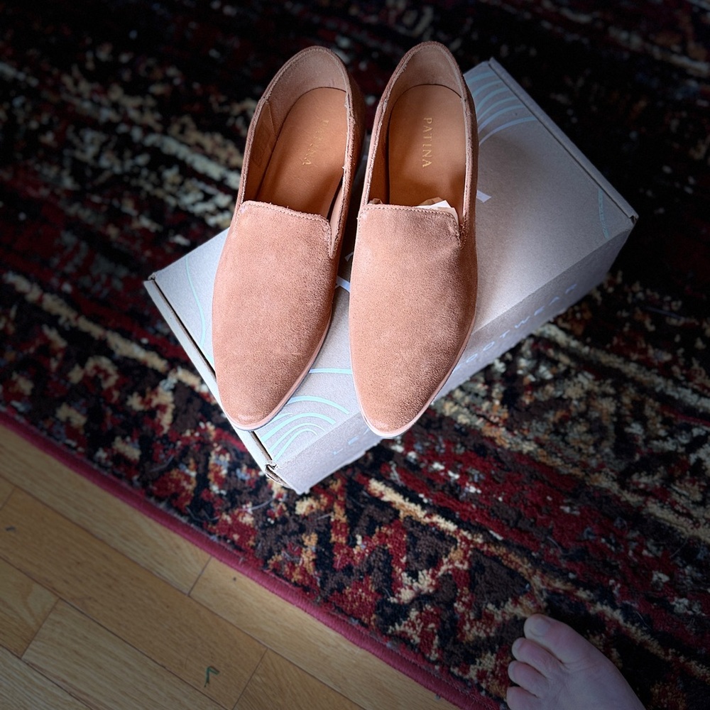 Portland Leather Tan Flats